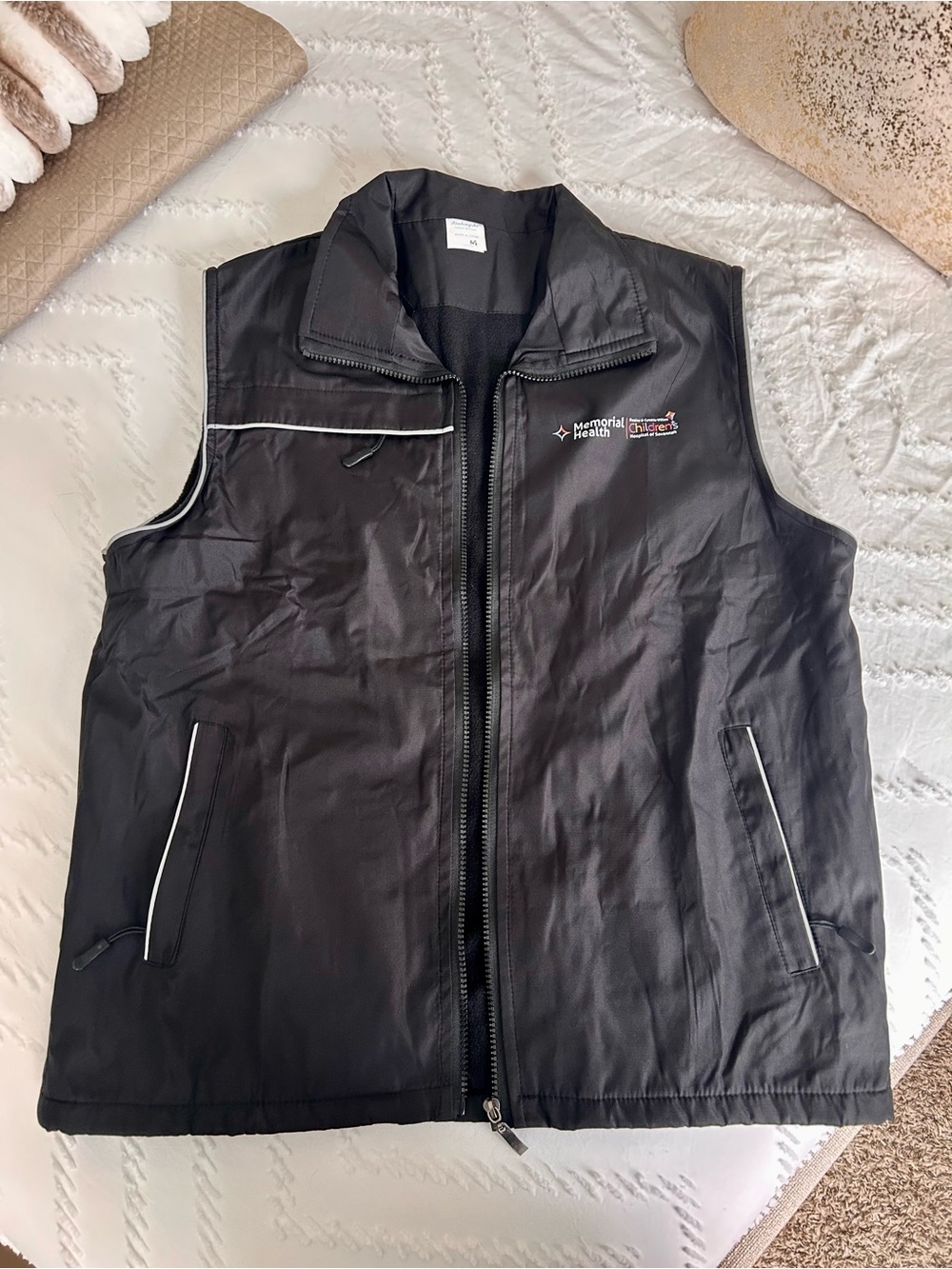 Black Quilted Utility Vest